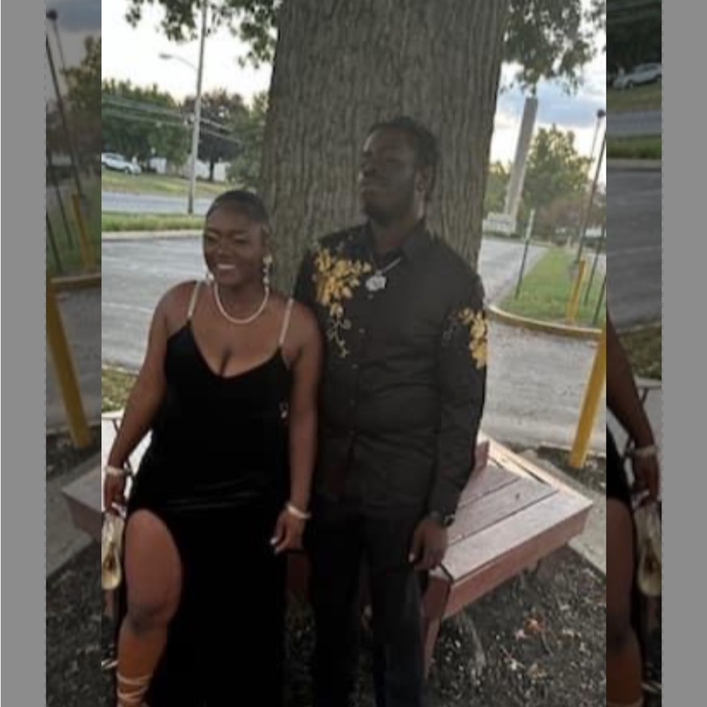 Black Dress with silver Accents